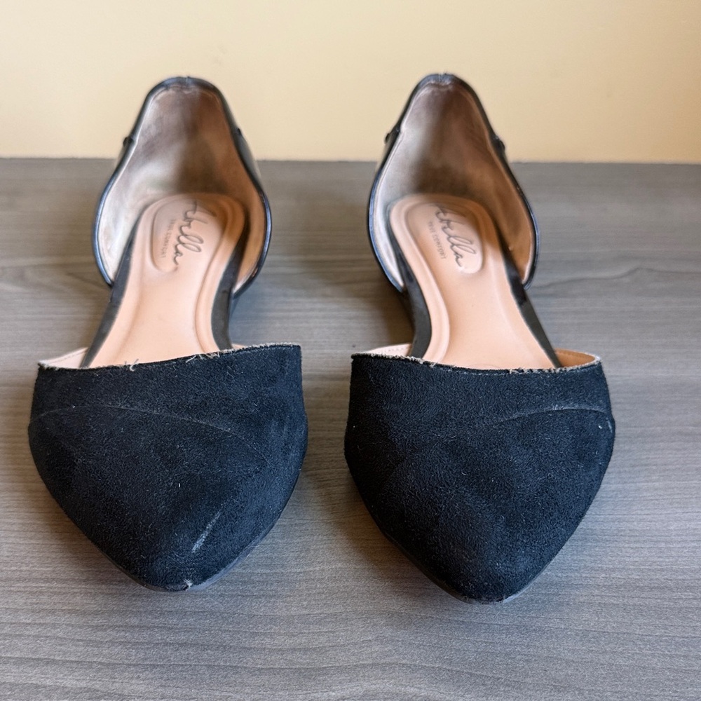 Abella Black Suede Women's Flats